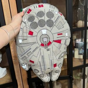 Pottery Barn Kids Star Wars Millennium Falcon Pillow nursery decor toddler boys